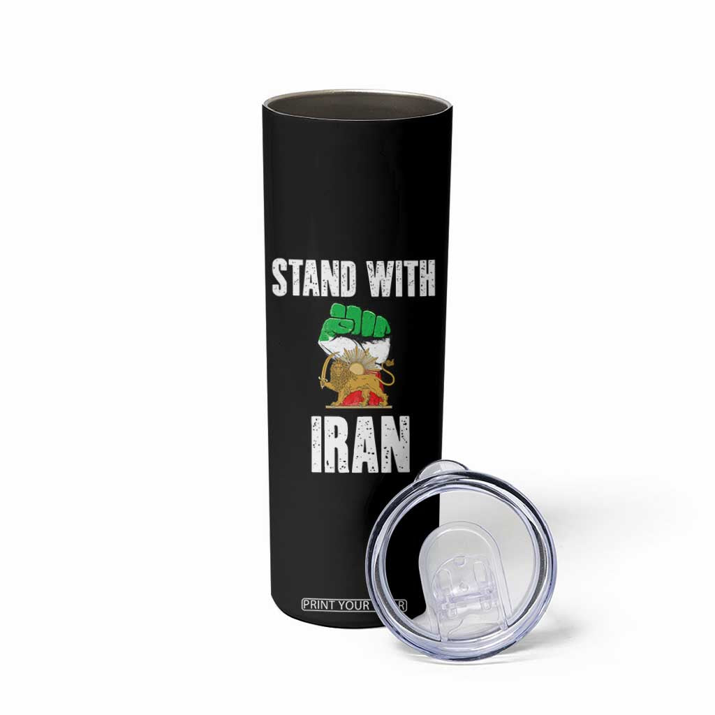 Free Iran Support Iranian MIGA Skinny Tumbler Stand With Iran TS14 Print Your Wear