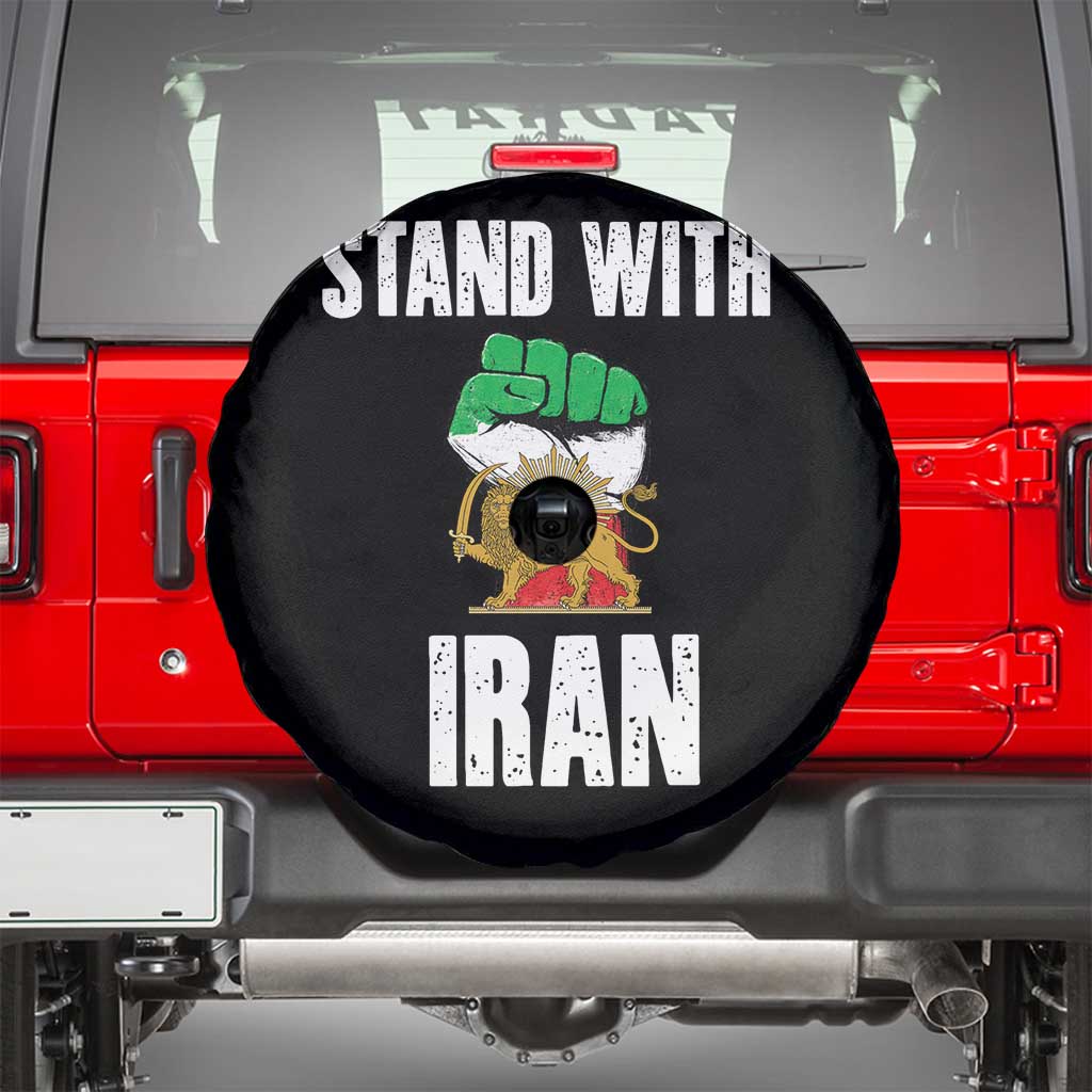 Free Iran Support Iranian MIGA Spare Tire Cover Stand With Iran TS14 Black Print Your Wear