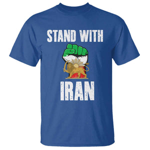 Free Iran Support Iranian MIGA T Shirt Stand With Iran TS14 Royal Blue Print Your Wear