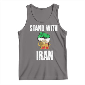 Free Iran Support Iranian MIGA Tank Top Stand With Iran TS14 Deep Heather Print Your Wear