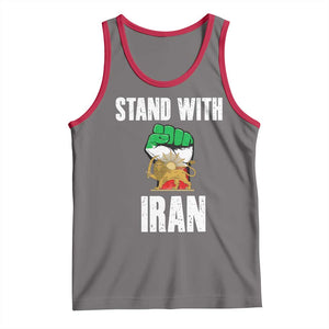 Free Iran Support Iranian MIGA Tank Top Stand With Iran TS14 Deep Heather Red Print Your Wear