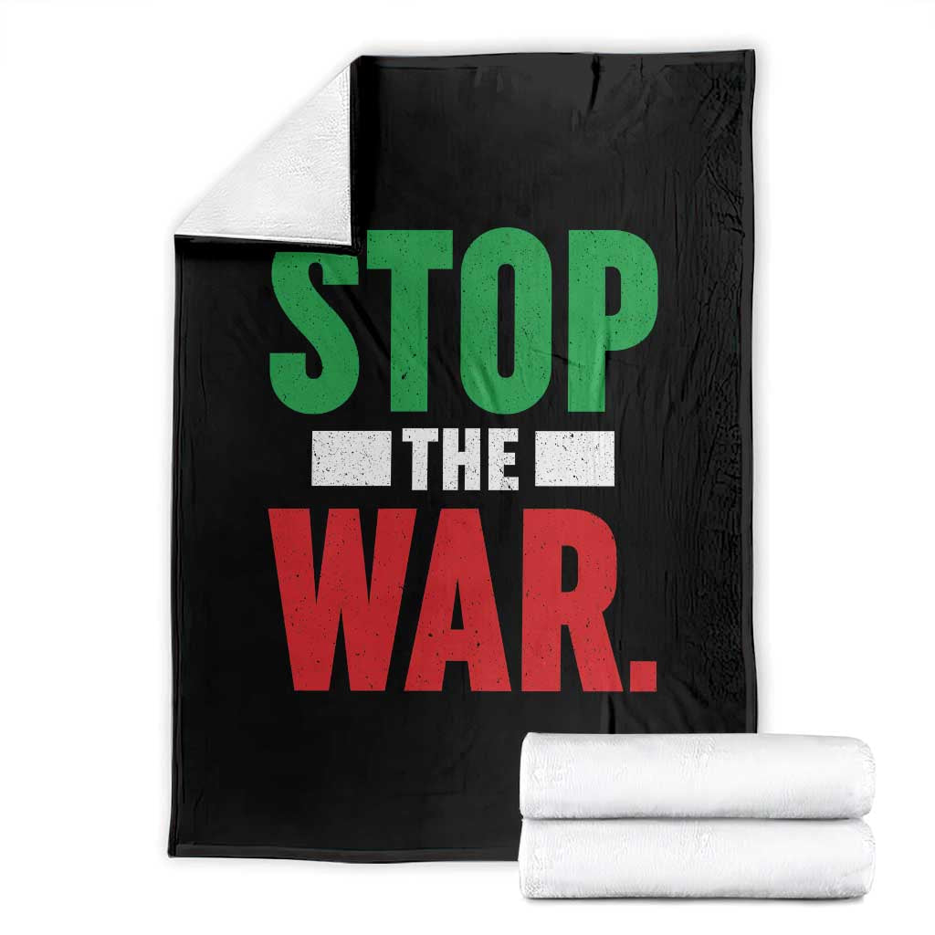 Free Iran Support Iranian MIGA Throw Blanket Stop The War TS14 Black Print Your Wear