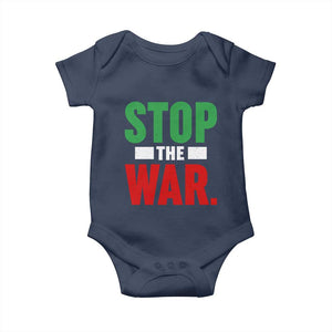 Free Iran Support Iranian MIGA Baby Onesie Stop The War TS14 Navy Print Your Wear