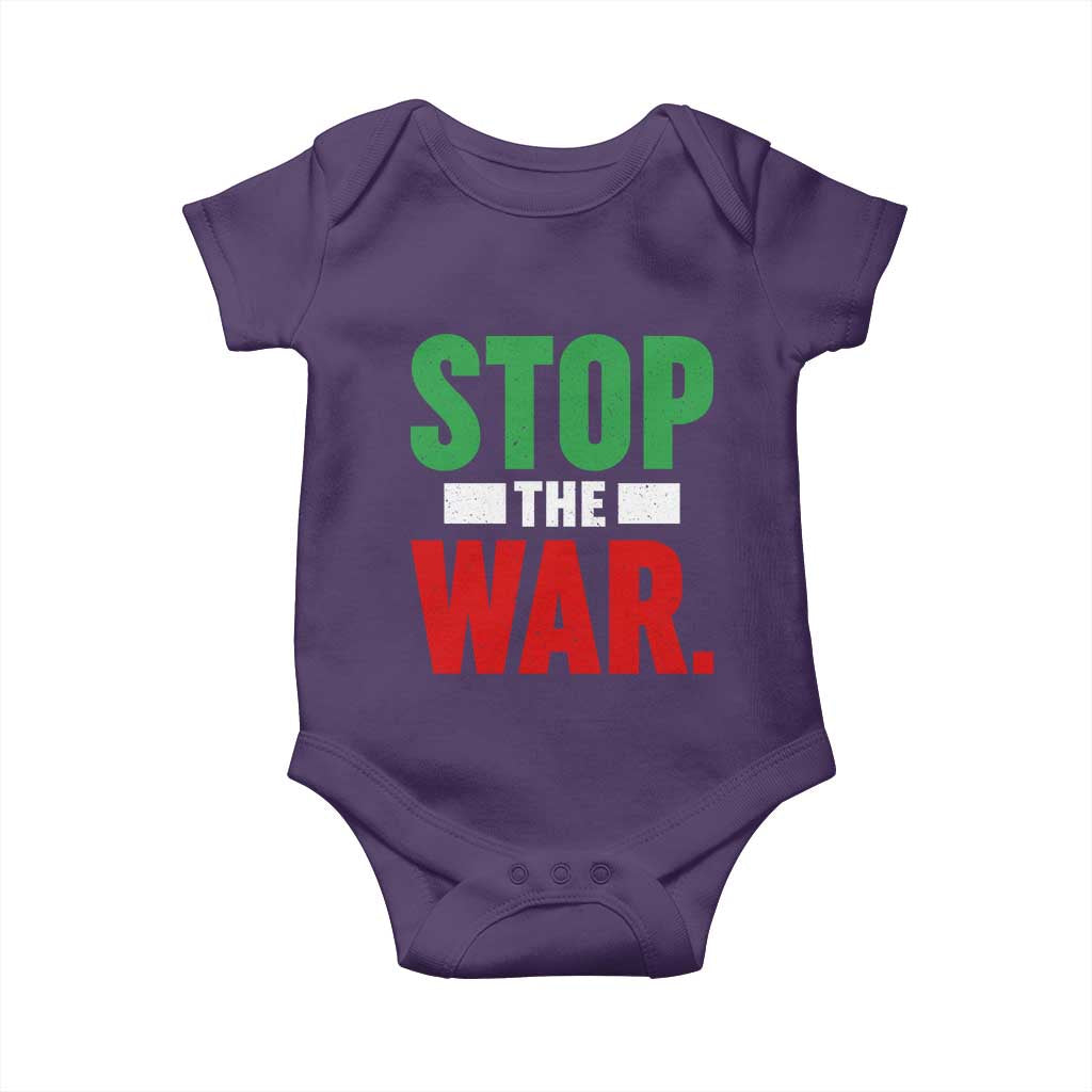 Free Iran Support Iranian MIGA Baby Onesie Stop The War TS14 Purple Print Your Wear