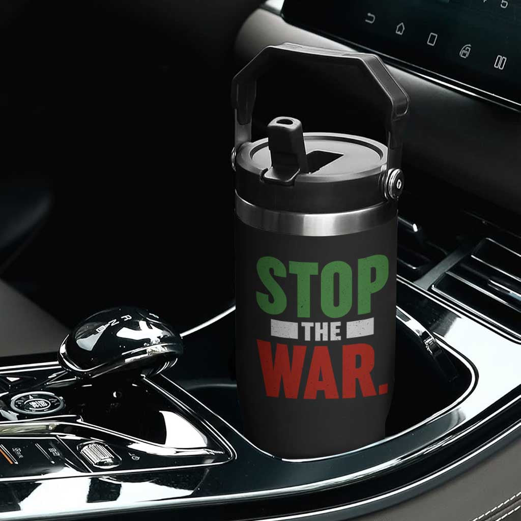 Free Iran Support Iranian MIGA Flip Straw Tumbler Stop The War TS14 Print Your Wear