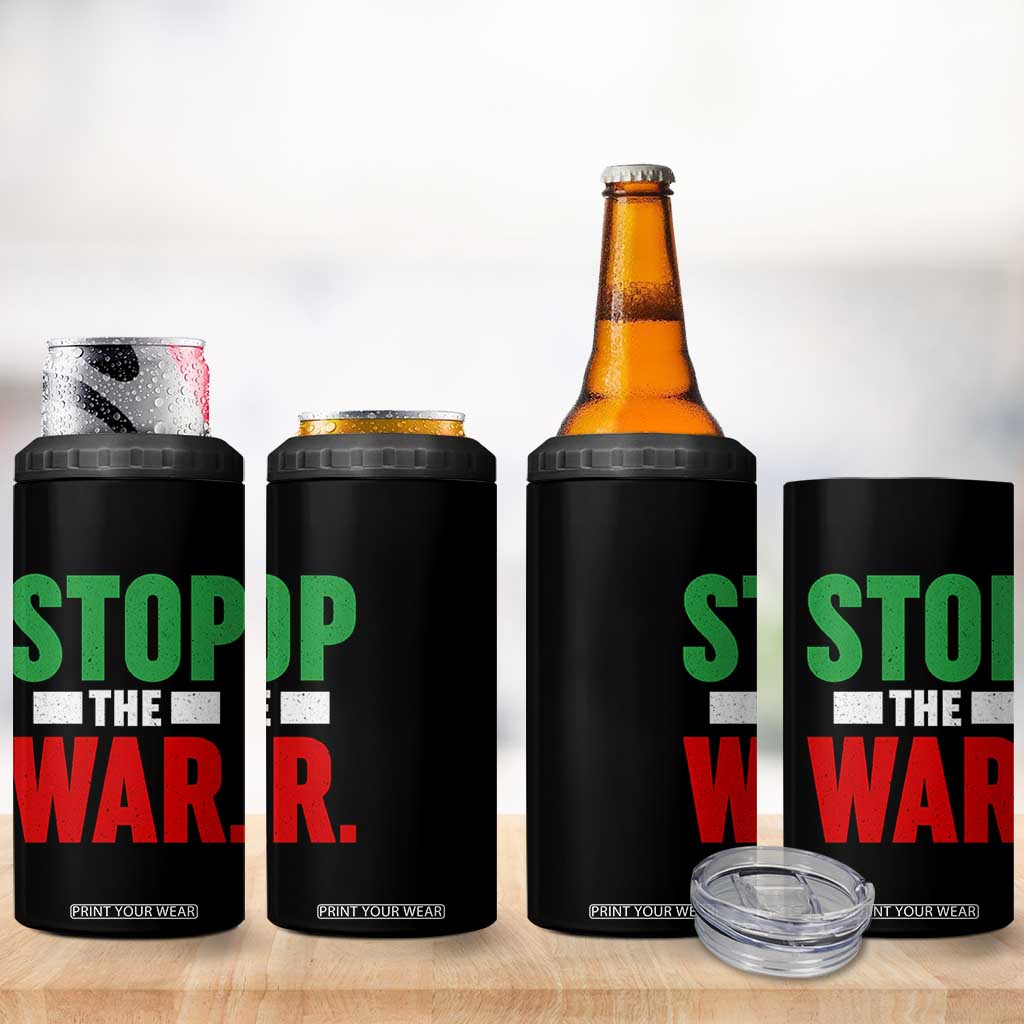 Free Iran Support Iranian MIGA 4 in 1 Can Cooler Tumbler Stop The War TS14 Print Your Wear