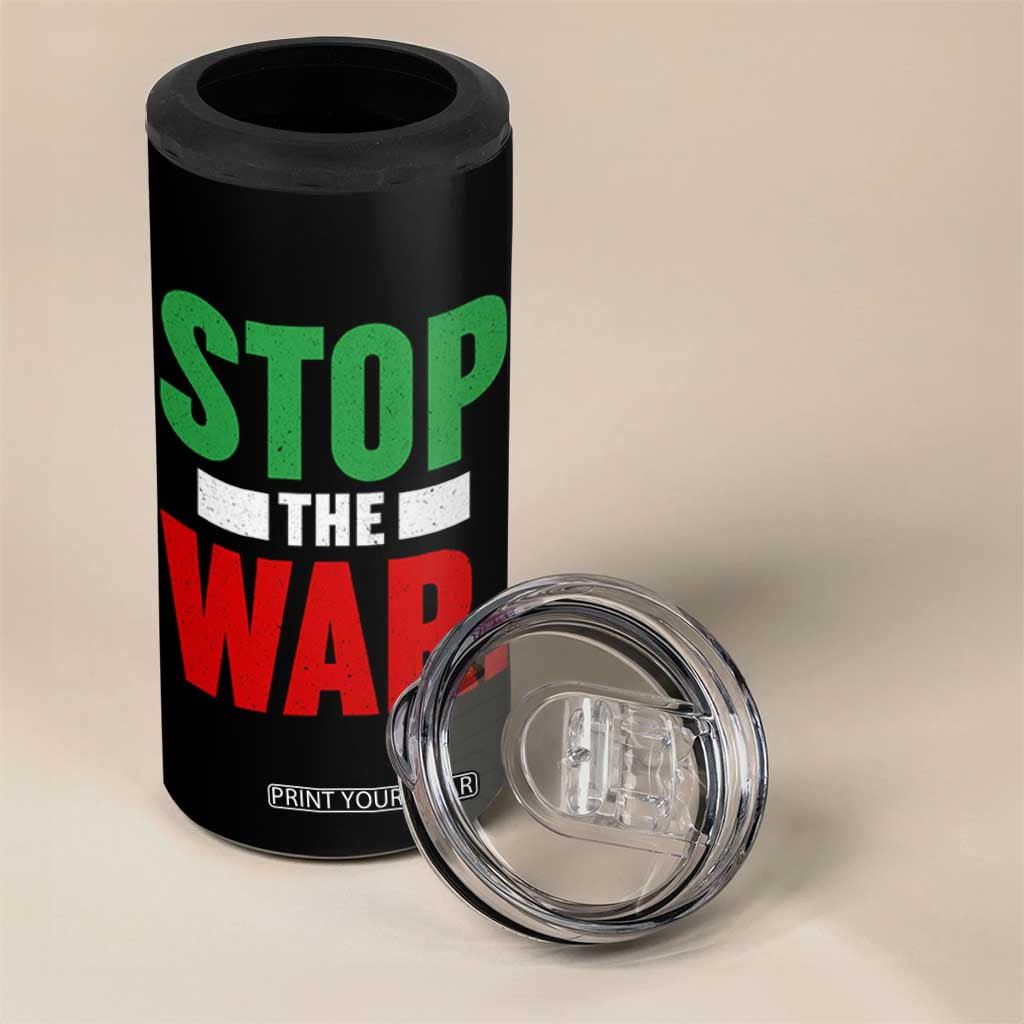 Free Iran Support Iranian MIGA 4 in 1 Can Cooler Tumbler Stop The War TS14 Print Your Wear