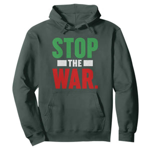 Free Iran Support Iranian MIGA Hoodie Stop The War TS14 Dark Forest Green Print Your Wear