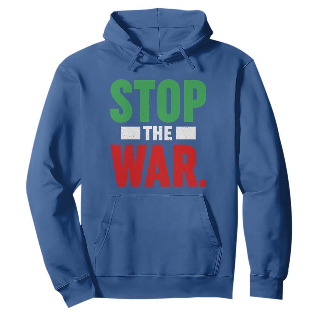 Free Iran Support Iranian MIGA Hoodie Stop The War TS14 Royal Blue Print Your Wear