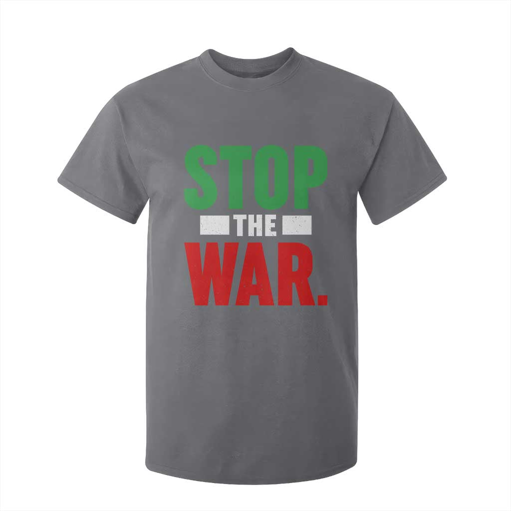 Free Iran Support Iranian MIGA T Shirt For Kid Stop The War TS14 Charcoal Print Your Wear