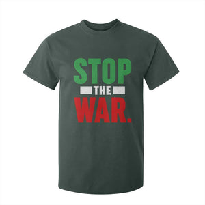 Free Iran Support Iranian MIGA T Shirt For Kid Stop The War TS14 Dark Forest Green Print Your Wear