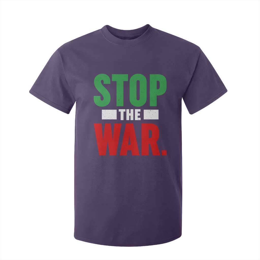 Free Iran Support Iranian MIGA T Shirt For Kid Stop The War TS14 Purple Print Your Wear