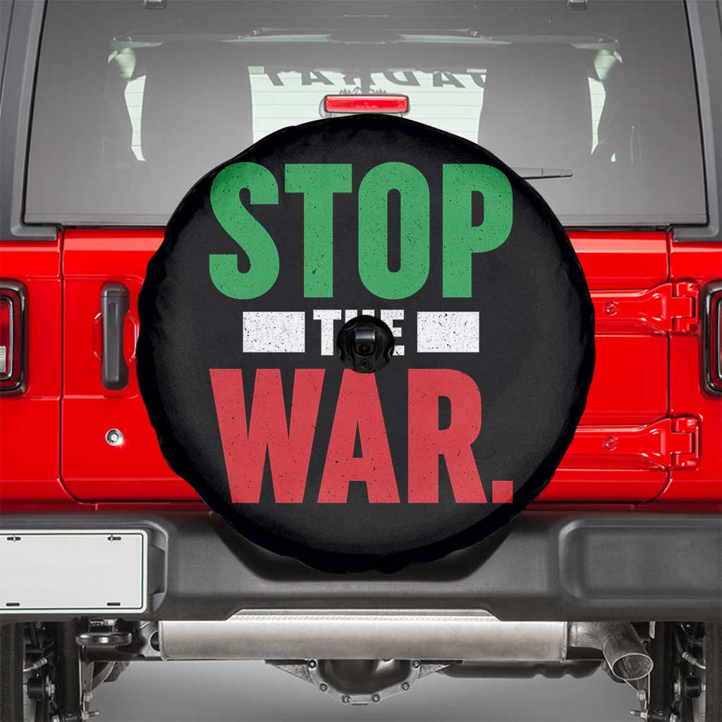 Free Iran Support Iranian MIGA Spare Tire Cover Stop The War TS14 Black Print Your Wear