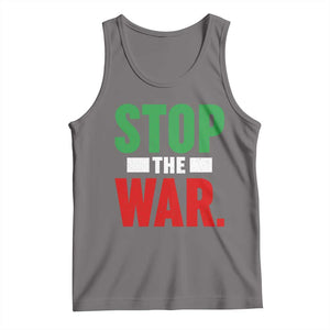 Free Iran Support Iranian MIGA Tank Top Stop The War TS14 Deep Heather Print Your Wear