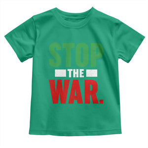 Free Iran Support Iranian MIGA Toddler T Shirt Stop The War TS14 Irish Green Print Your Wear