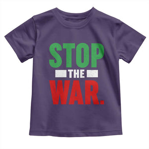 Free Iran Support Iranian MIGA Toddler T Shirt Stop The War TS14 Purple Print Your Wear