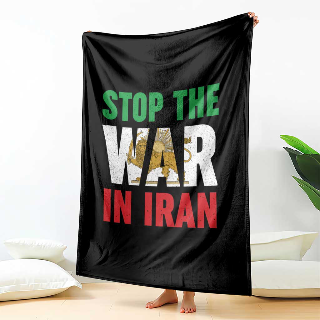 Free Iran Support Iranian MIGA Throw Blanket Stop The War In Iran TS14 Print Your Wear