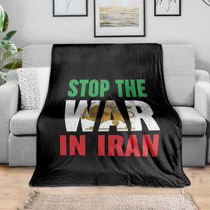 Free Iran Support Iranian MIGA Throw Blanket Stop The War In Iran TS14 Print Your Wear