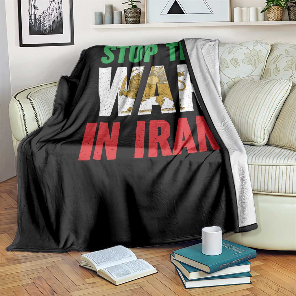 Free Iran Support Iranian MIGA Throw Blanket Stop The War In Iran TS14 Print Your Wear