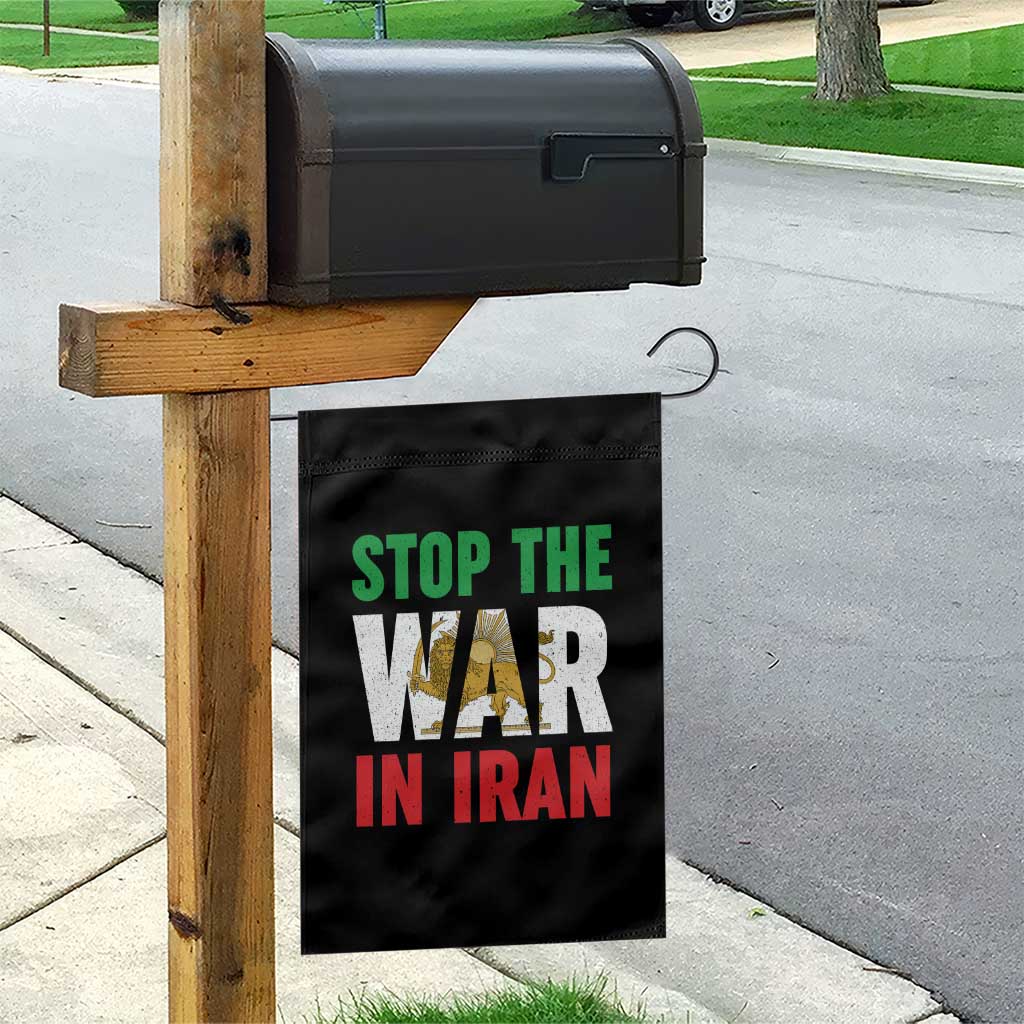 Free Iran Support Iranian MIGA Garden Flag Stop The War In Iran TS14 Print Your Wear