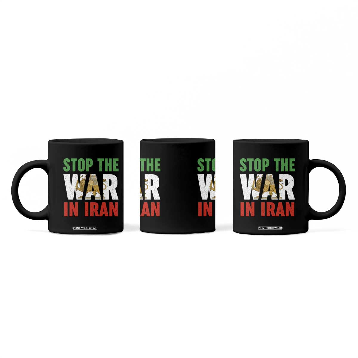 Free Iran Support Iranian MIGA Coffee Mug Stop The War In Iran TS14 Print Your Wear
