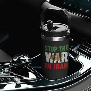 Free Iran Support Iranian MIGA Flip Straw Tumbler Stop The War In Iran TS14 Print Your Wear