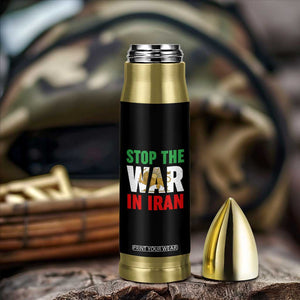Free Iran Support Iranian MIGA Bullet Tumbler Stop The War In Iran TS14 Print Your Wear