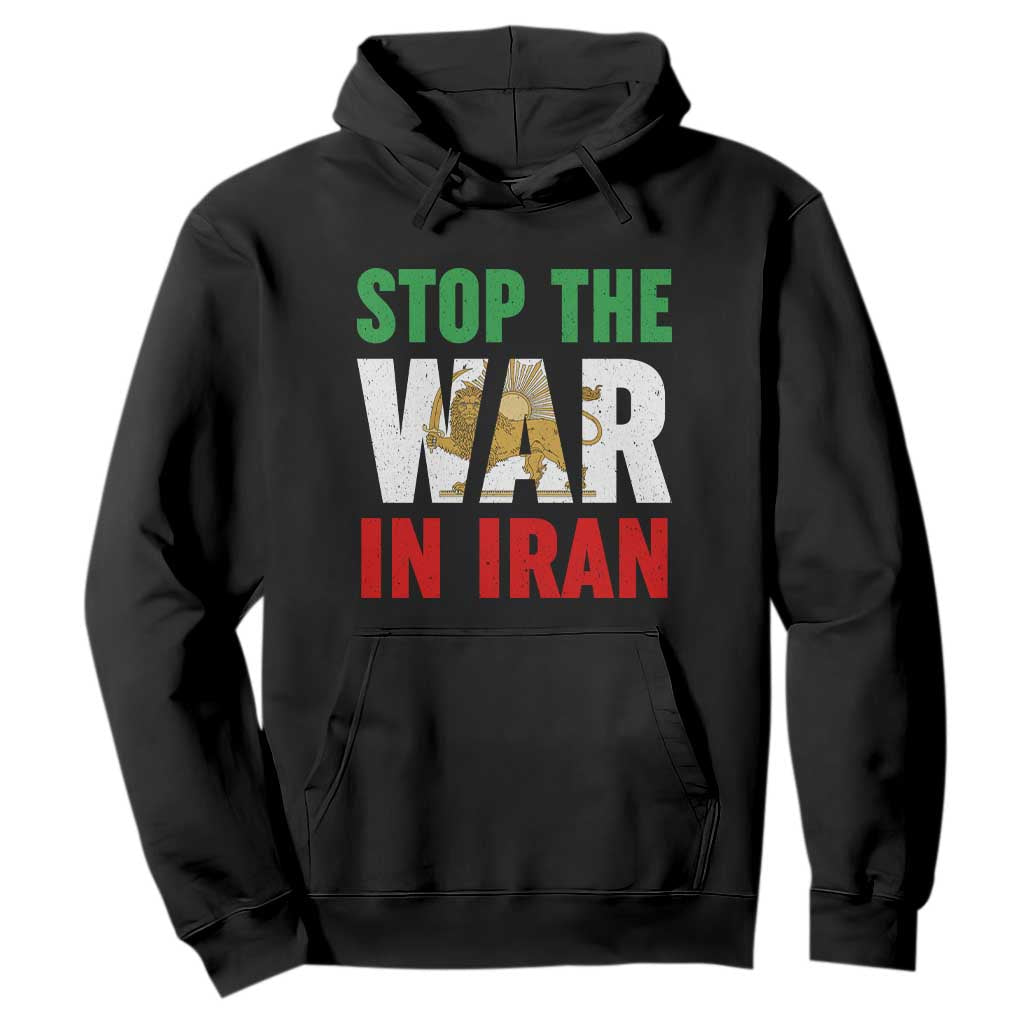 Free Iran Support Iranian MIGA Hoodie Stop The War In Iran TS14 Black Print Your Wear