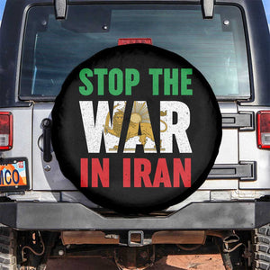 Free Iran Support Iranian MIGA Spare Tire Cover Stop The War In Iran TS14 No hole Black Print Your Wear