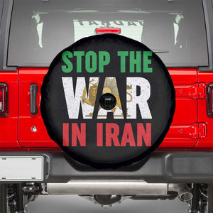 Free Iran Support Iranian MIGA Spare Tire Cover Stop The War In Iran TS14 Black Print Your Wear