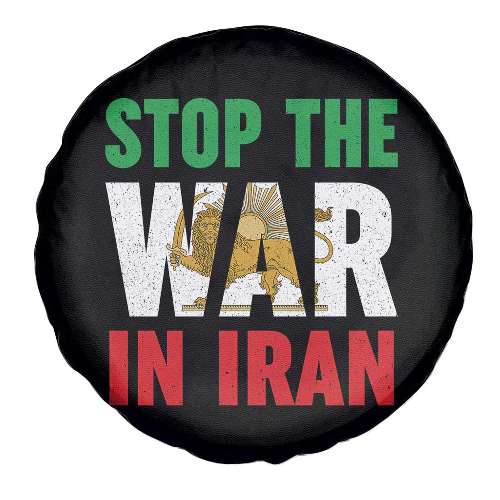 Free Iran Support Iranian MIGA Spare Tire Cover Stop The War In Iran TS14 Print Your Wear