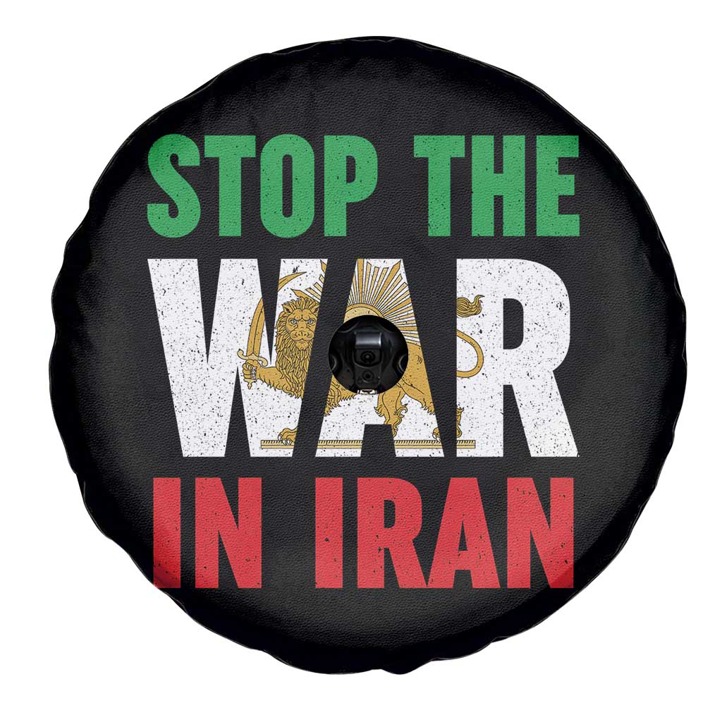 Free Iran Support Iranian MIGA Spare Tire Cover Stop The War In Iran TS14 Print Your Wear