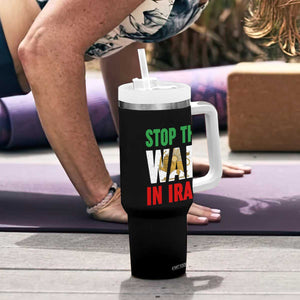 Free Iran Support Iranian MIGA Tumbler With Handle Stop The War In Iran TS14 Print Your Wear
