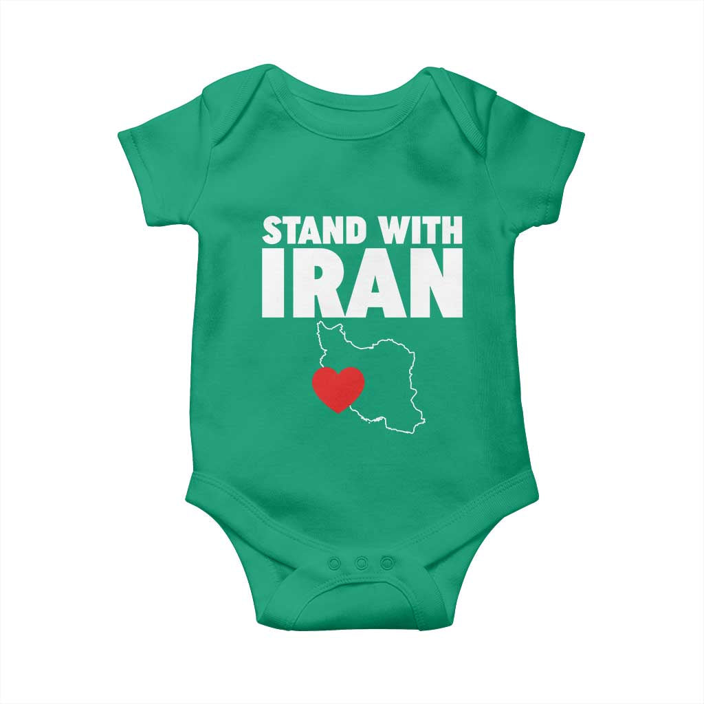 Free Iran Support Iranian MIGA Baby Onesie TS14 Irish Green Print Your Wear