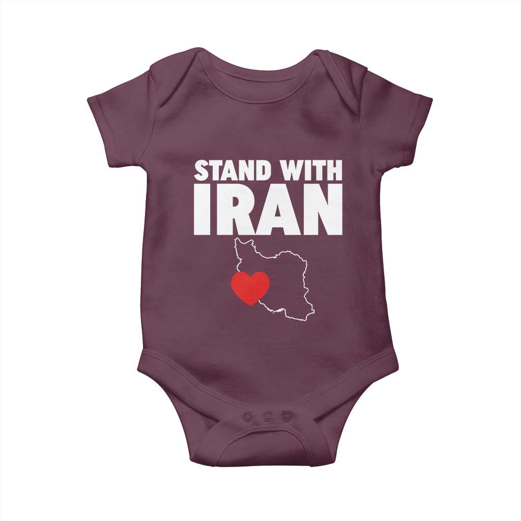 Free Iran Support Iranian MIGA Baby Onesie TS14 Maroon Print Your Wear