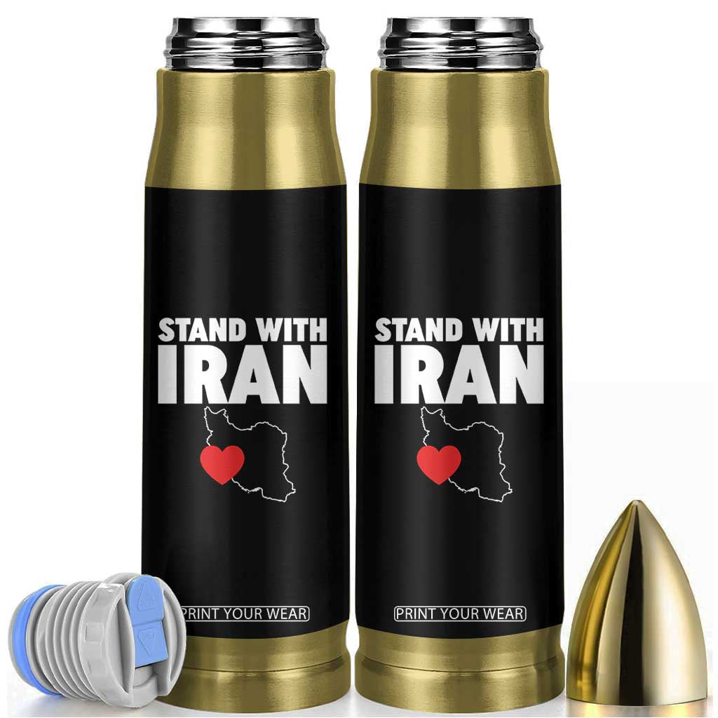 Free Iran Support Iranian MIGA Bullet Tumbler TS14 Black Print Your Wear