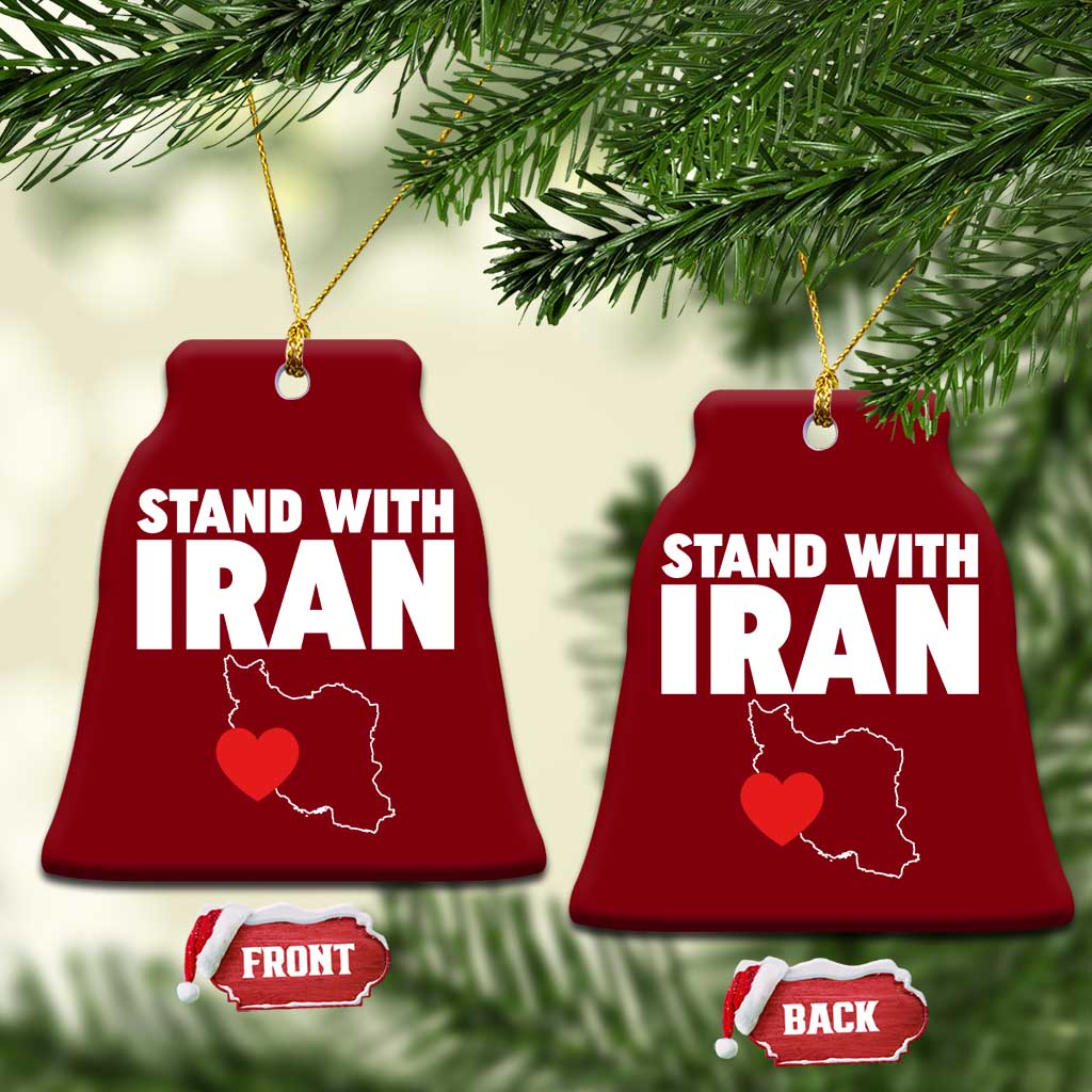 Free Iran Support Iranian MIGA Ceramic Ornament TS14 Print Your Wear