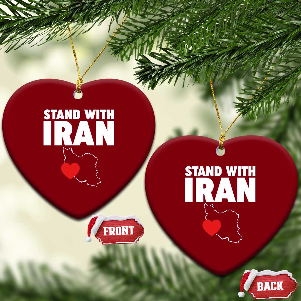 Free Iran Support Iranian MIGA Ceramic Ornament TS14 Print Your Wear