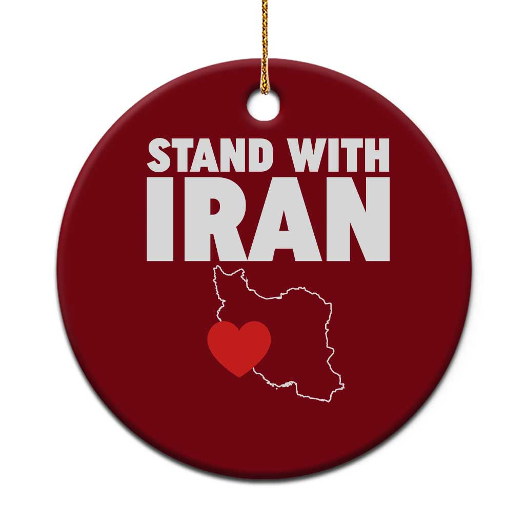 Free Iran Support Iranian MIGA Ceramic Ornament TS14 1pc Red Print Your Wear