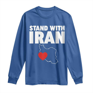 Free Iran Support Iranian MIGA Long Sleeve Shirt TS14 Royal Blue Print Your Wear
