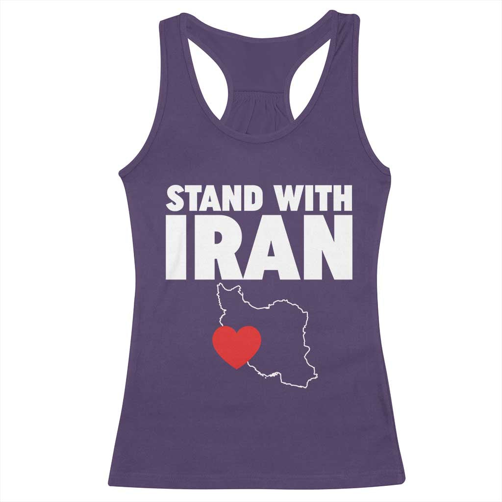Free Iran Support Iranian MIGA Racerback Tank Top TS14 Purple Print Your Wear