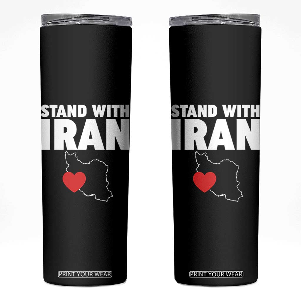 Free Iran Support Iranian MIGA Skinny Tumbler TS14 Black Print Your Wear