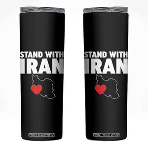 Free Iran Support Iranian MIGA Skinny Tumbler TS14 Black Print Your Wear