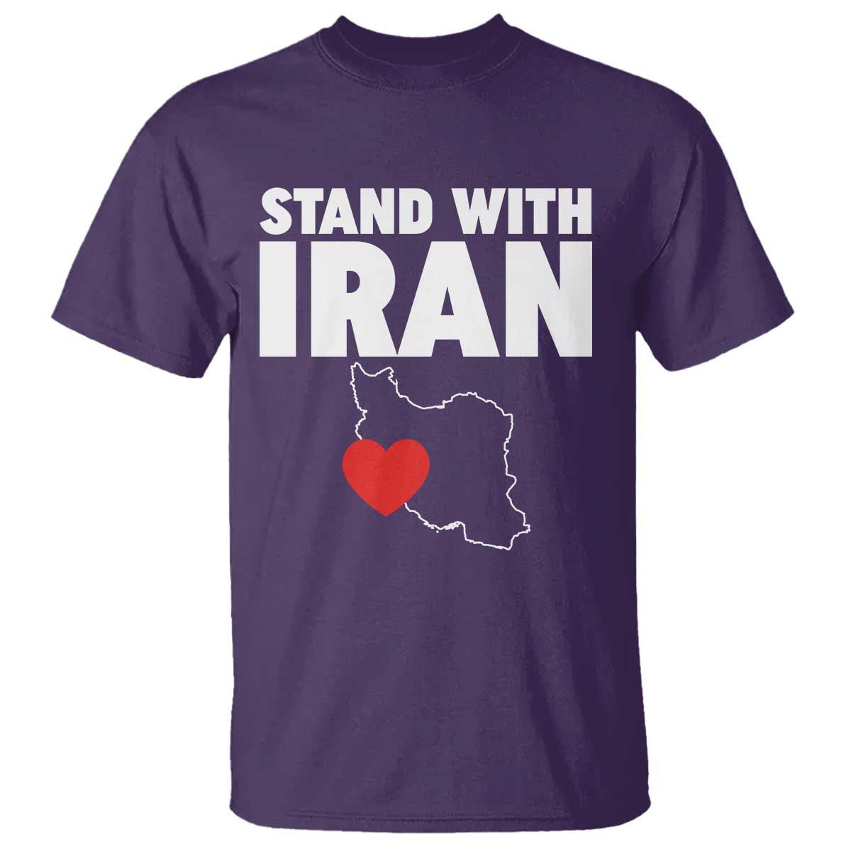 Free Iran Support Iranian MIGA T Shirt TS14 Purple Print Your Wear