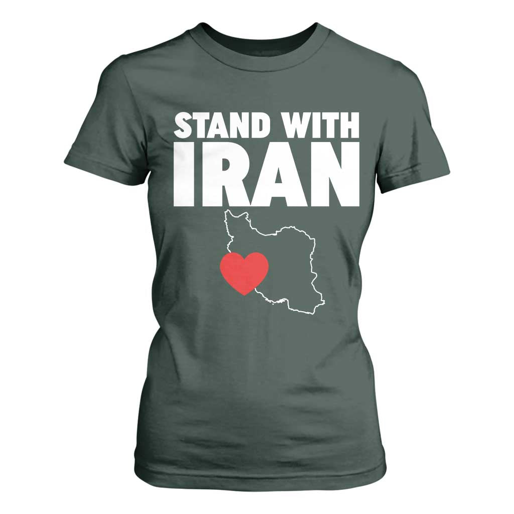 Free Iran Support Iranian MIGA T Shirt For Women TS14 Dark Forest Green Print Your Wear