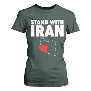 Free Iran Support Iranian MIGA T Shirt For Women TS14 Dark Forest Green Print Your Wear