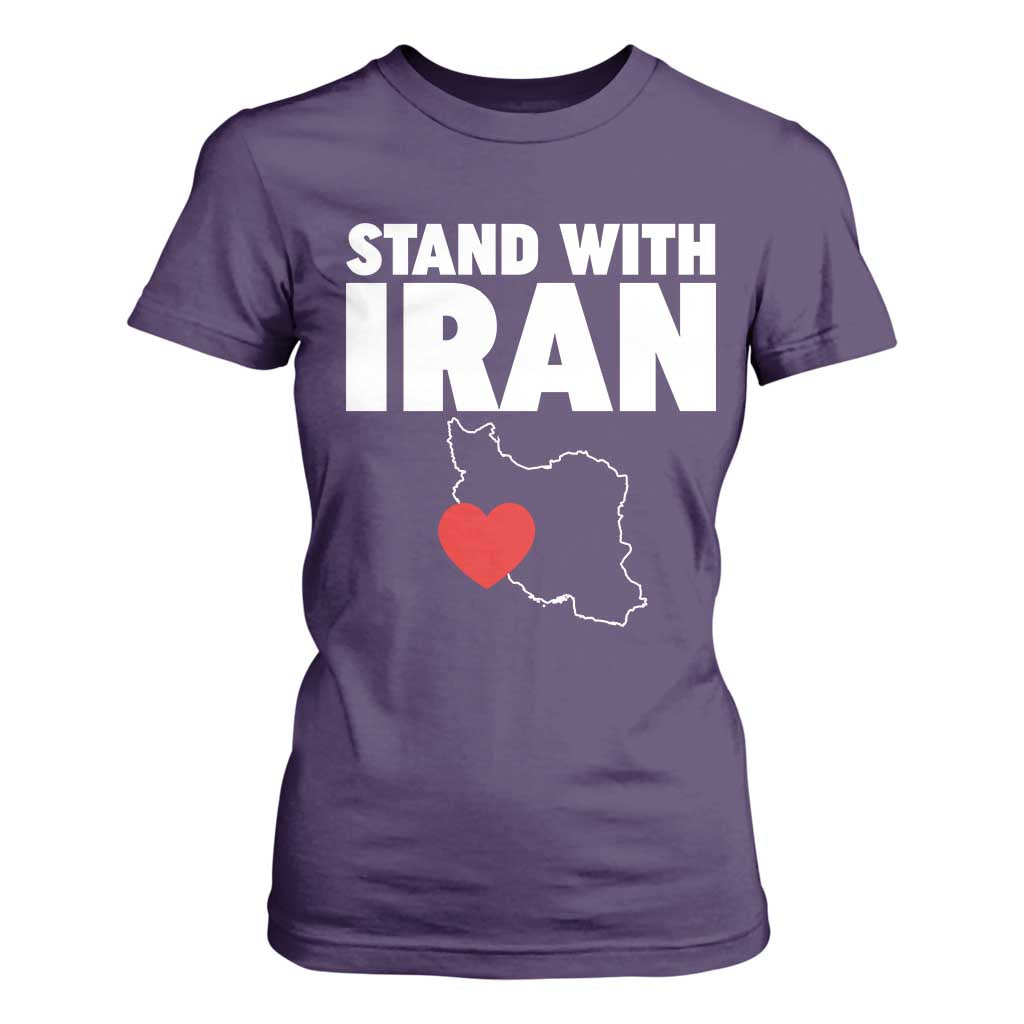 Free Iran Support Iranian MIGA T Shirt For Women TS14 Purple Print Your Wear
