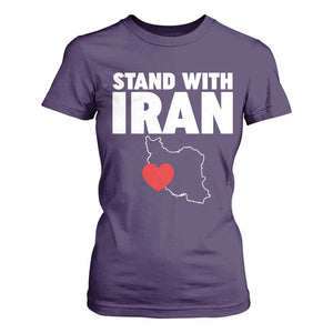 Free Iran Support Iranian MIGA T Shirt For Women TS14 Purple Print Your Wear