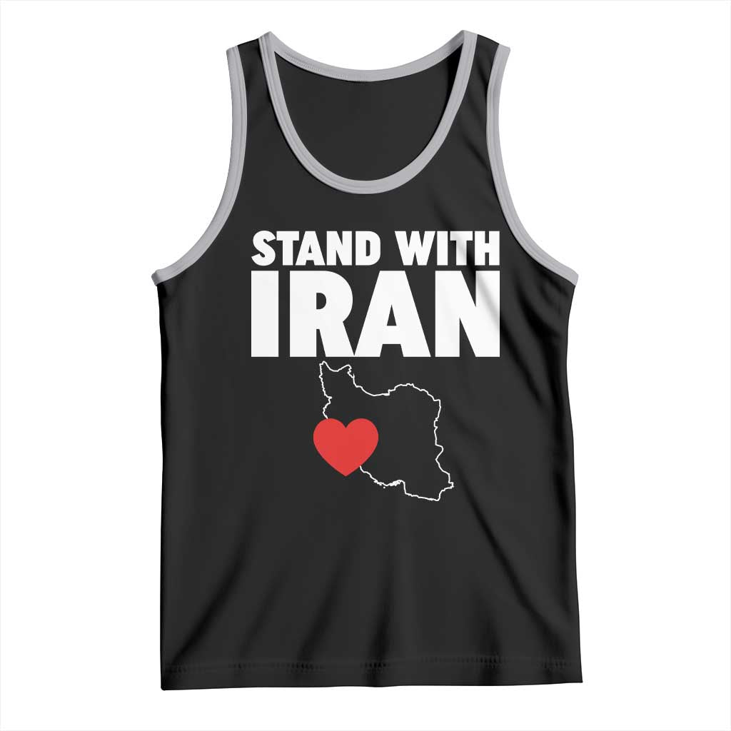 Free Iran Support Iranian MIGA Tank Top TS14 Black Athletic Heather Print Your Wear