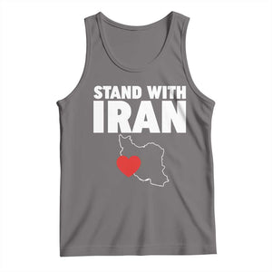 Free Iran Support Iranian MIGA Tank Top TS14 Deep Heather Print Your Wear